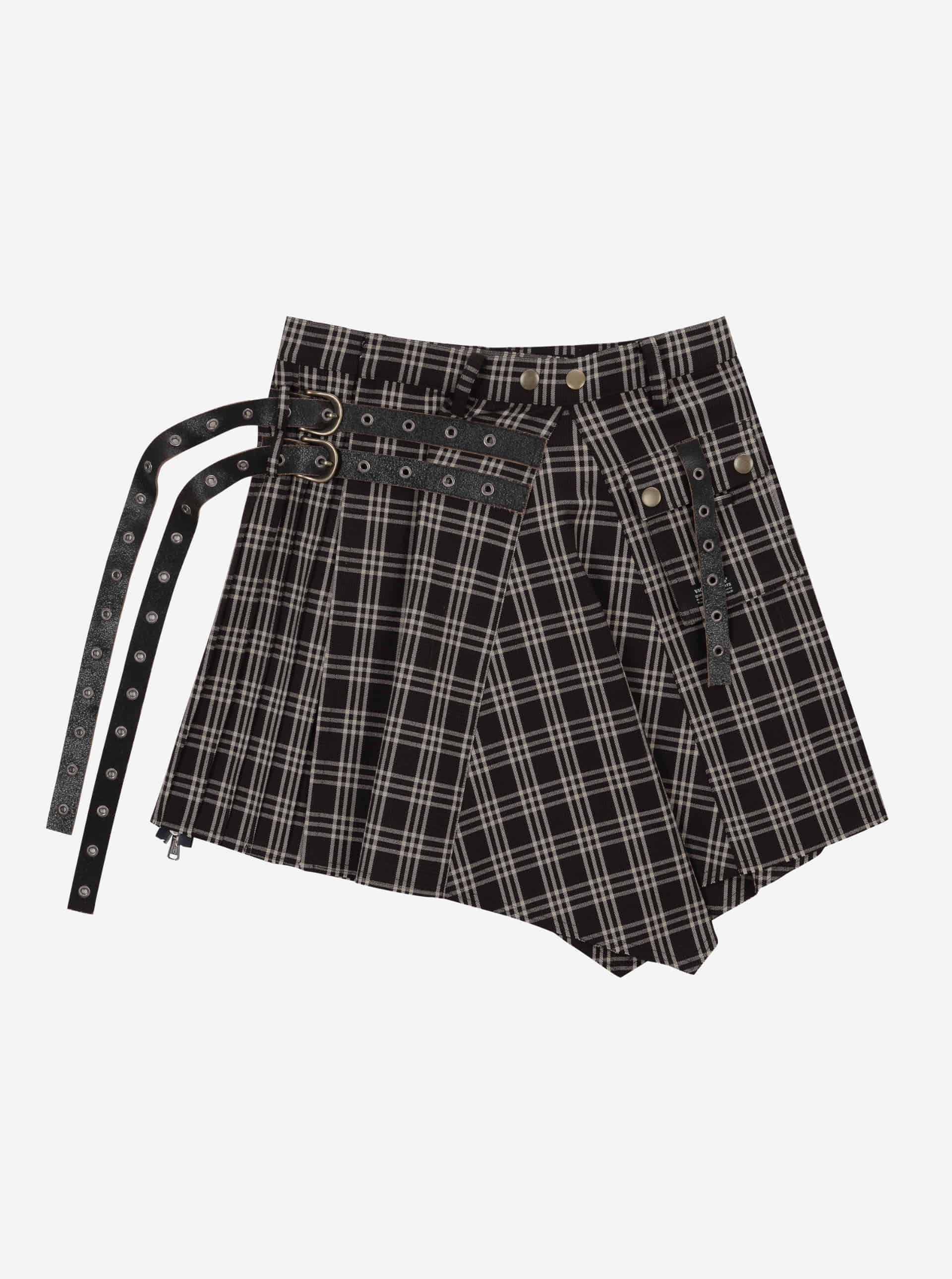 スカート VACANT Archive : 25SS / CAESARS BUCKLE LAP SKIRT (2COLORS) 2ND) CAESARS BUCKLE LAP SKIRT BROWN - vacantarchive