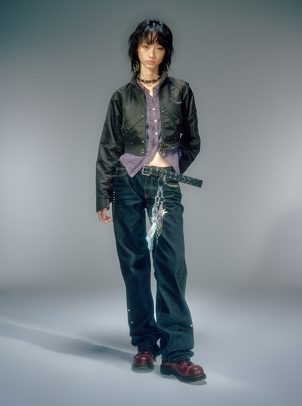DYED BANDANA KEYRING SKY - vacantarchive