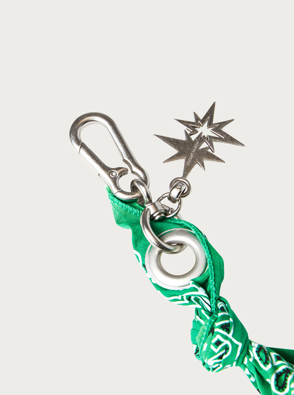 小物 vacant archive dyed bandana keyring DYED BANDANA KEYRING GREEN - vacantarchive