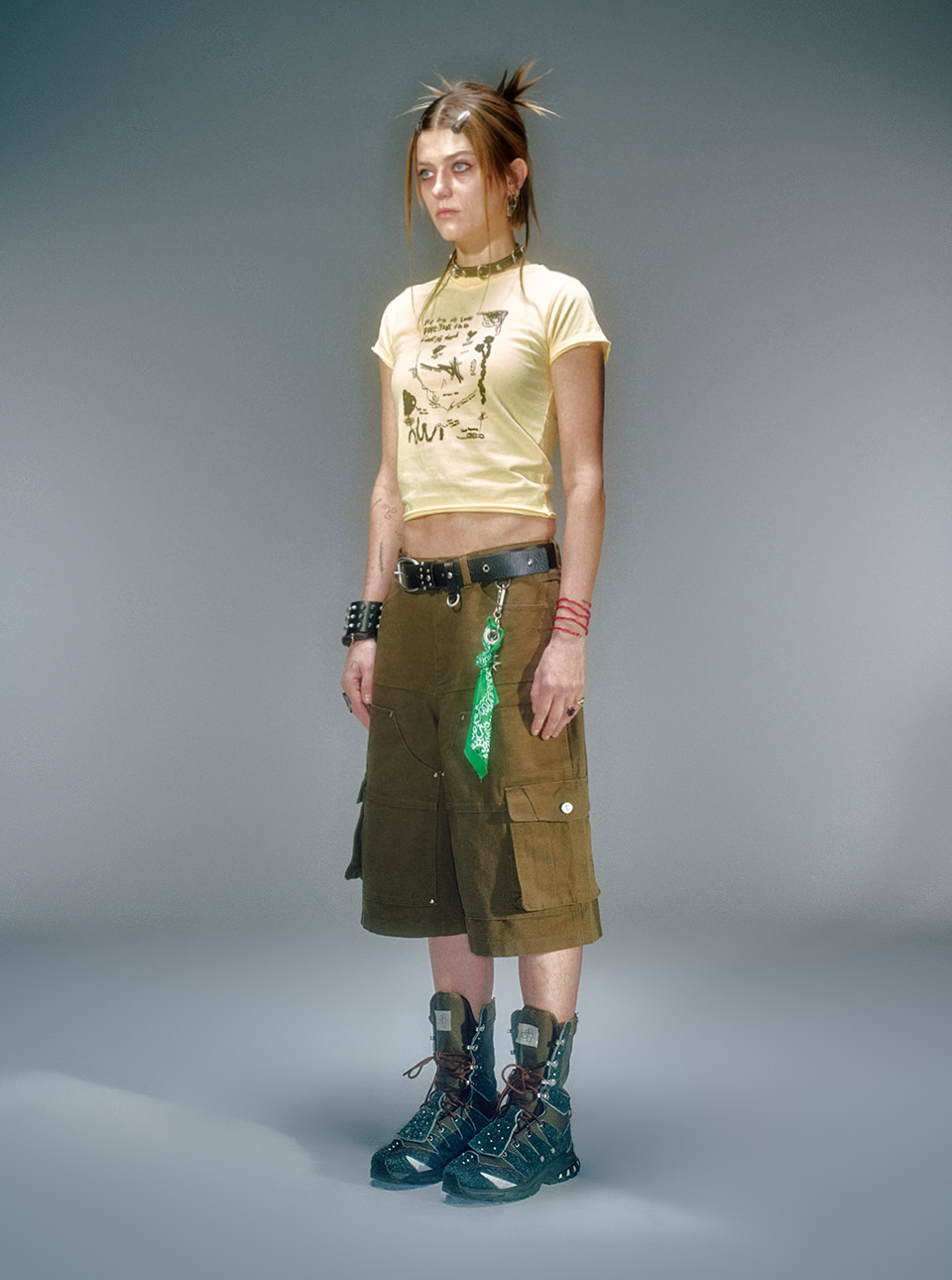 DYED BANDANA KEYRING SKY - vacantarchive