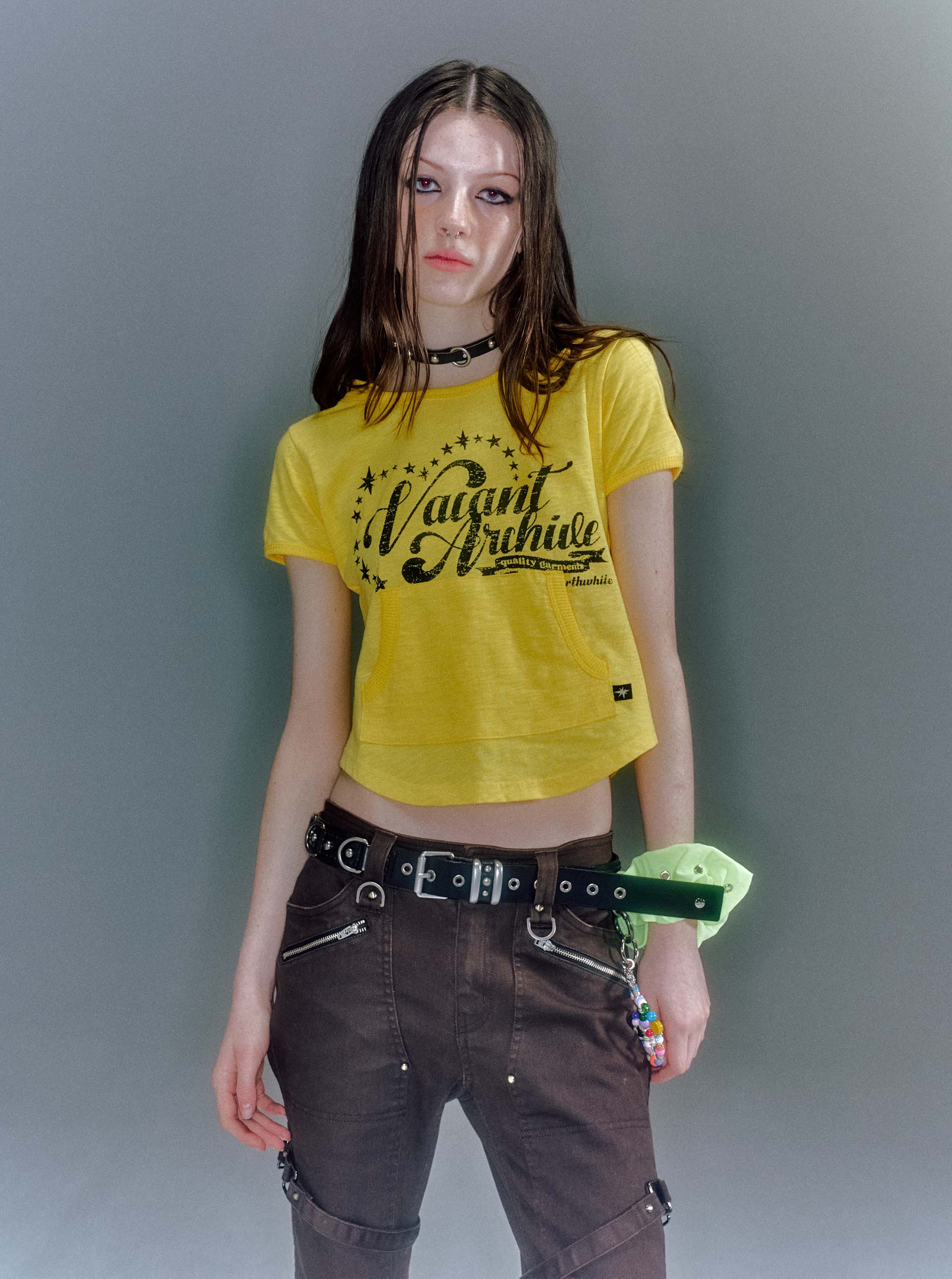 【VACANT ARCHIVE】EDEL LAYERED SHIRRING T-SHIRT Tシャツ・カットソー VACANT Archive : 25SS / EDEL LAYERED