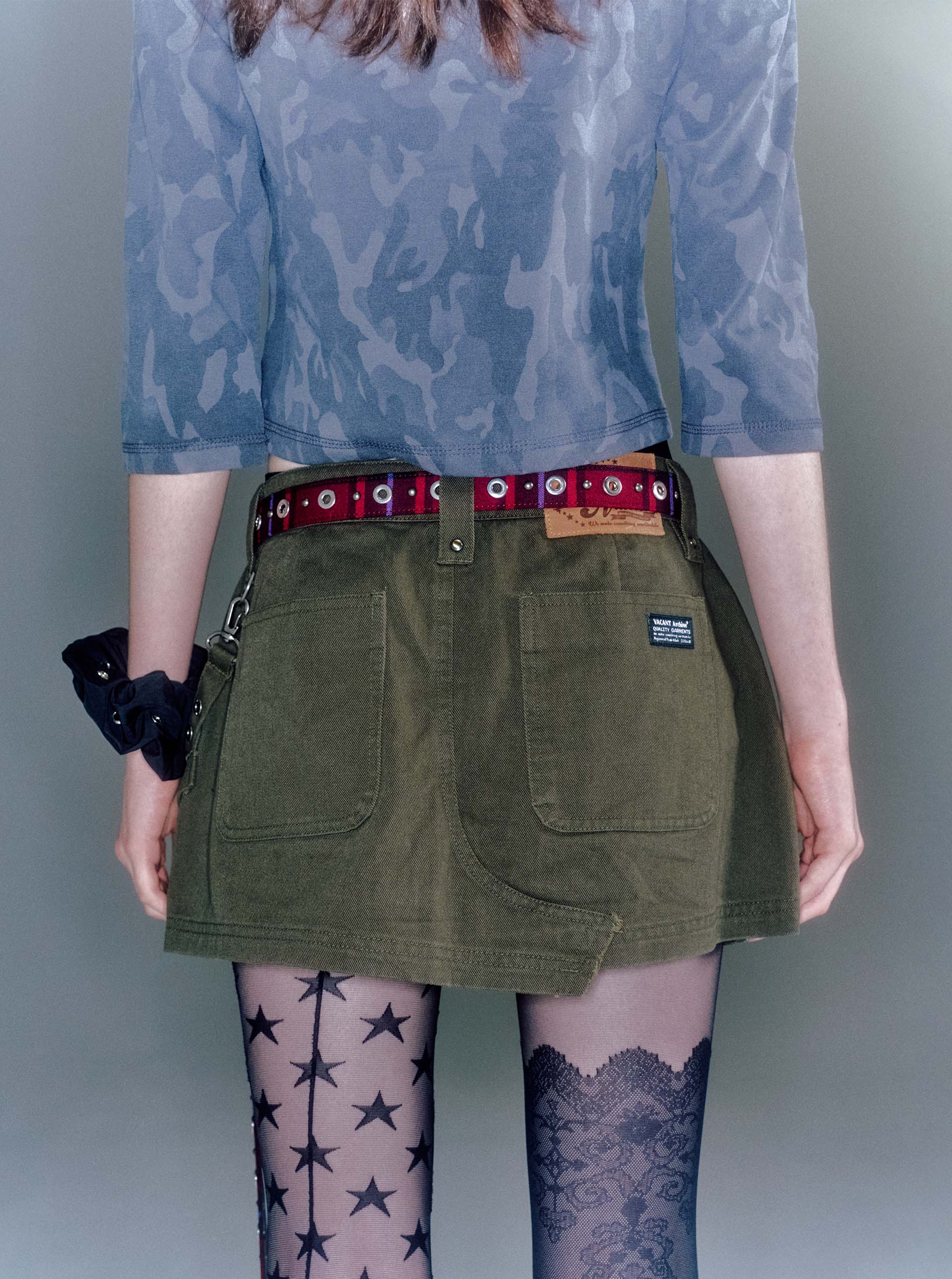ミニスカート VACANT Archive : 25SS / KATHY CARGO MINI SKIRT (2COLORS) KATHY CARGO MINI SKIRT KHAKI - vacantarchive