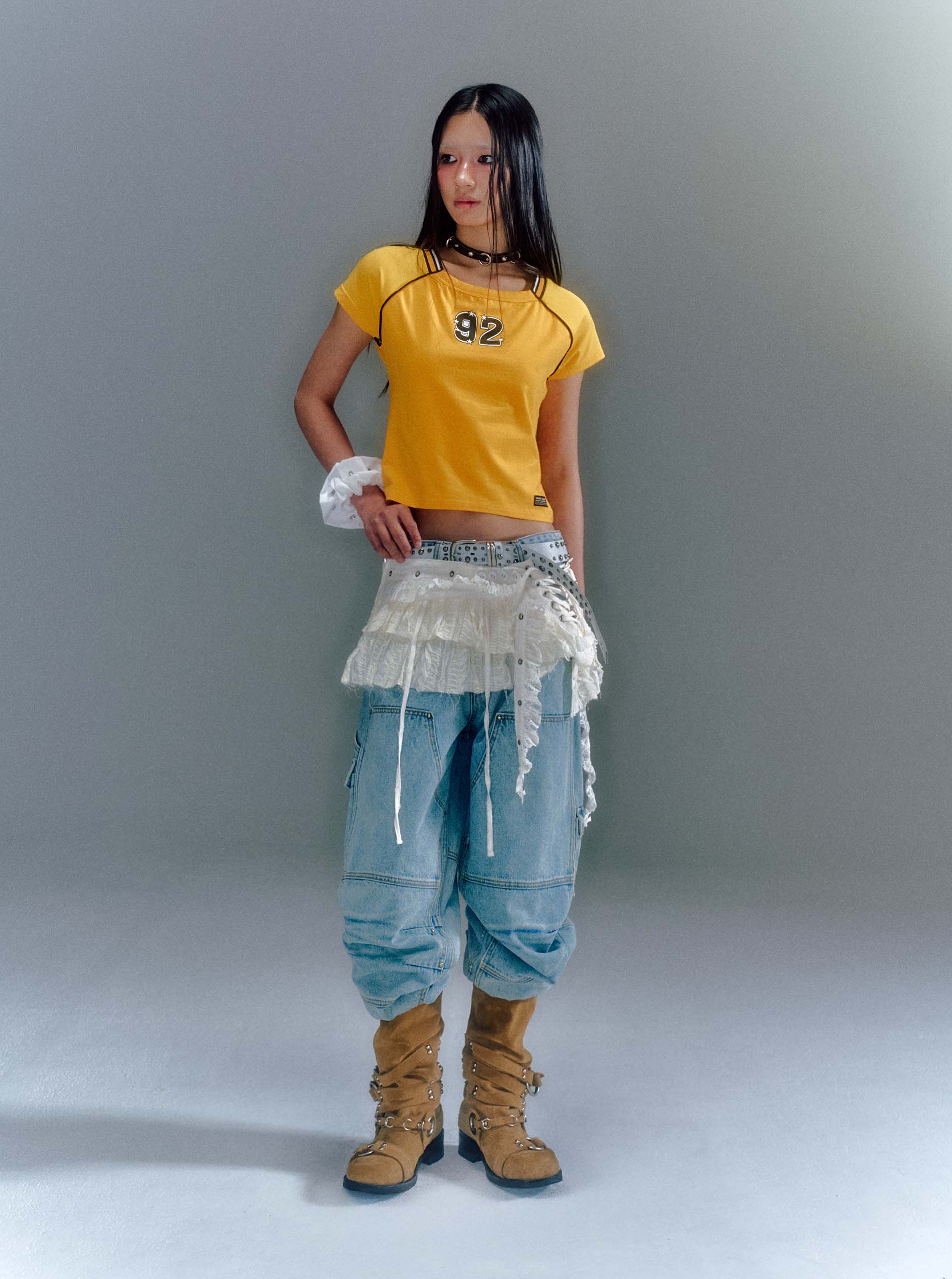 ミニスカート VACANT Archive : 25SS / LILLY LACE LAYERED MINI SKIRT LILLY LACE LAYERED MINI SKIRT IVORY - vacantarchive
