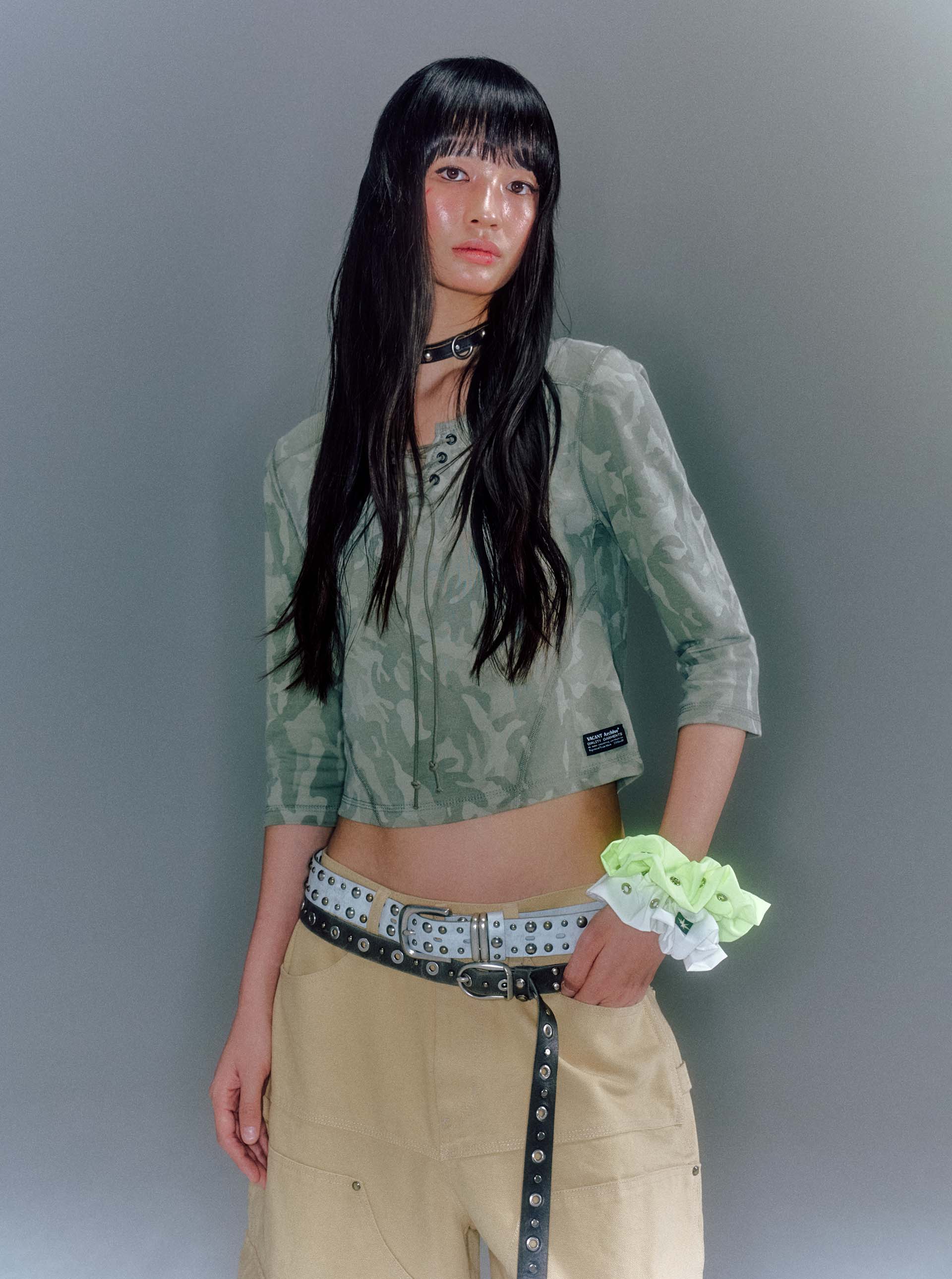 ベルト VACANT Archive : 25SS / TATE CRACK DOUBLE STUD BELT (WHITE) TATE CRACK DOUBLE STUD BELT WHITE - vacantarchive