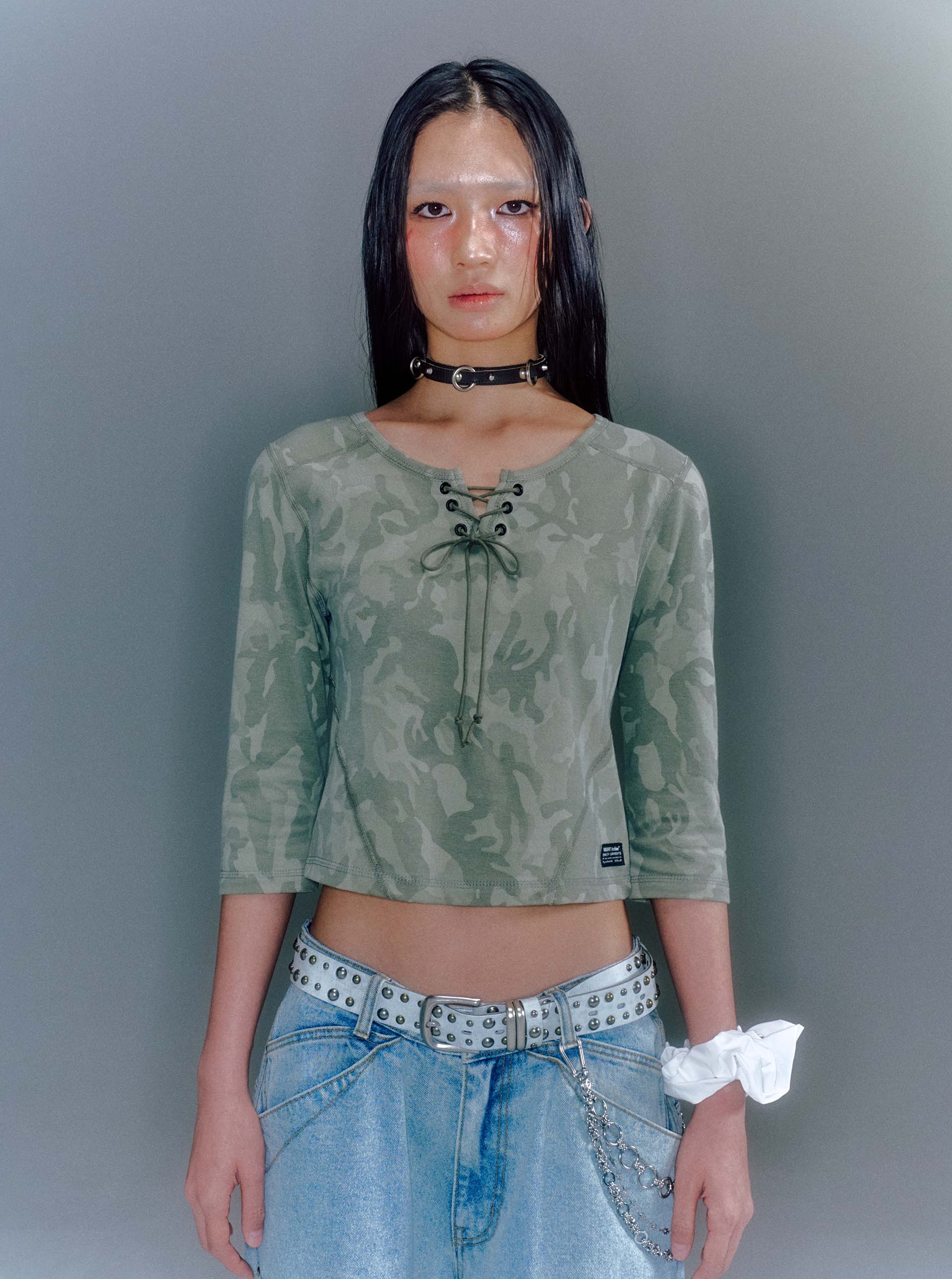 【VACANT ARCHIVE】NANA STUD LEATHER CHOKER NANA STUD LEATHER CHOKER BLACK - vacantarchive
