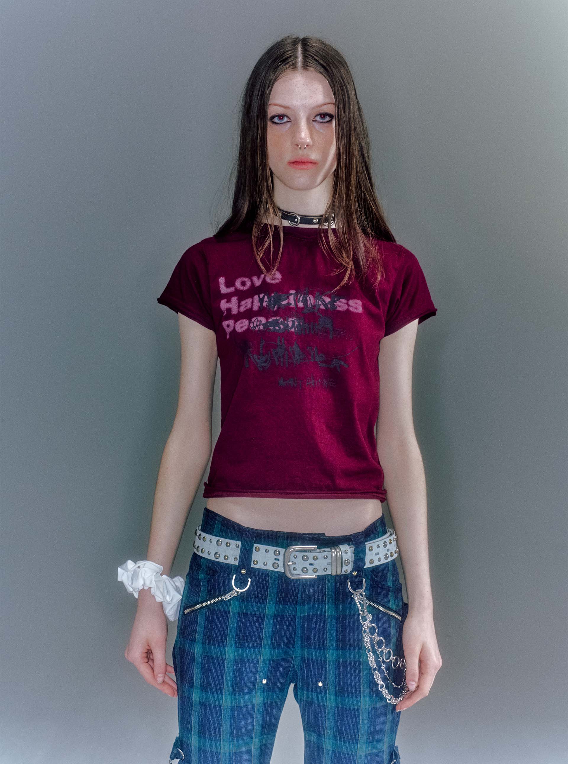 【VACANT ARCHIVE】NANA STUD LEATHER CHOKER RESTOCK) NANA STUD LEATHER CHOKER BLACK - vacantarchive