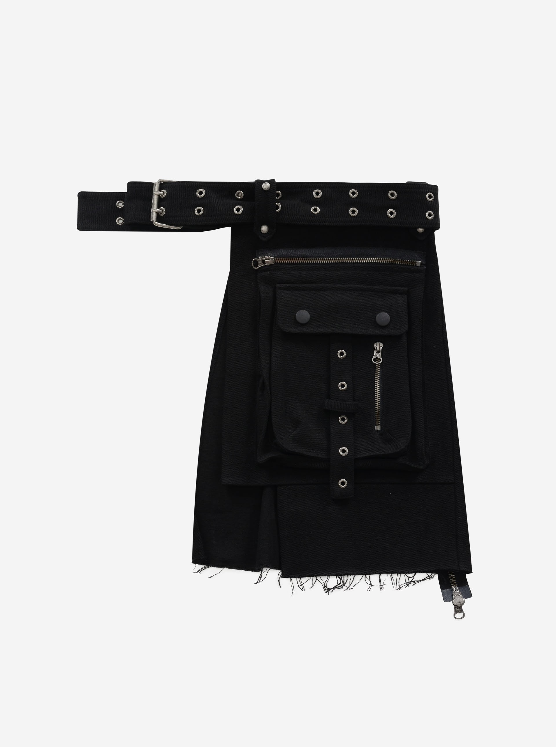 スカート VACANT Archive : 24FW / ROEL LAYERED CARPENTER SKIRT BELT BAJESS LAYERED SKIRT BELT CHECK GREY - vacantarchive