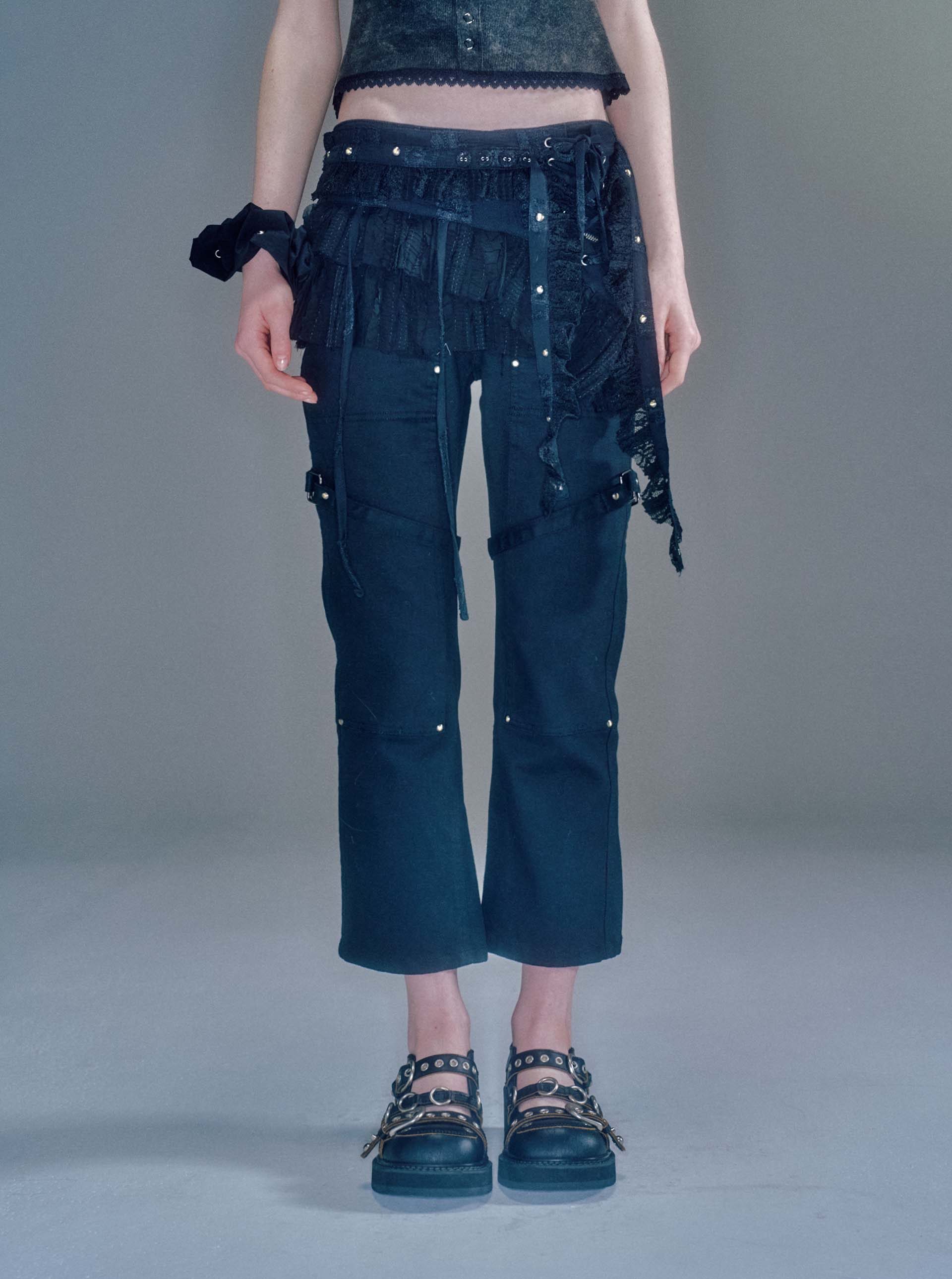 パンツ VACANT Archive : 25SS / BONA STRAP ANKLE PANTS (3COLORS) BONA STRAP ANKLE PANTS BROWN - vacantarchive