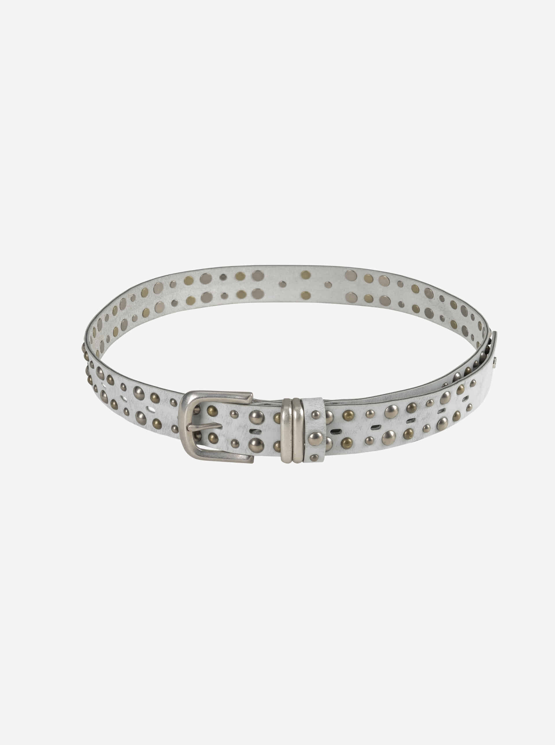 ベルト VACANT Archive : 25SS / TATE CRACK DOUBLE STUD BELT (WHITE) TATE CRACK DOUBLE STUD BELT WHITE - vacantarchive
