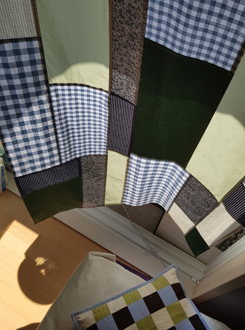 Patchwork String Green Forest Green Patchwork_long - EDITmansion
