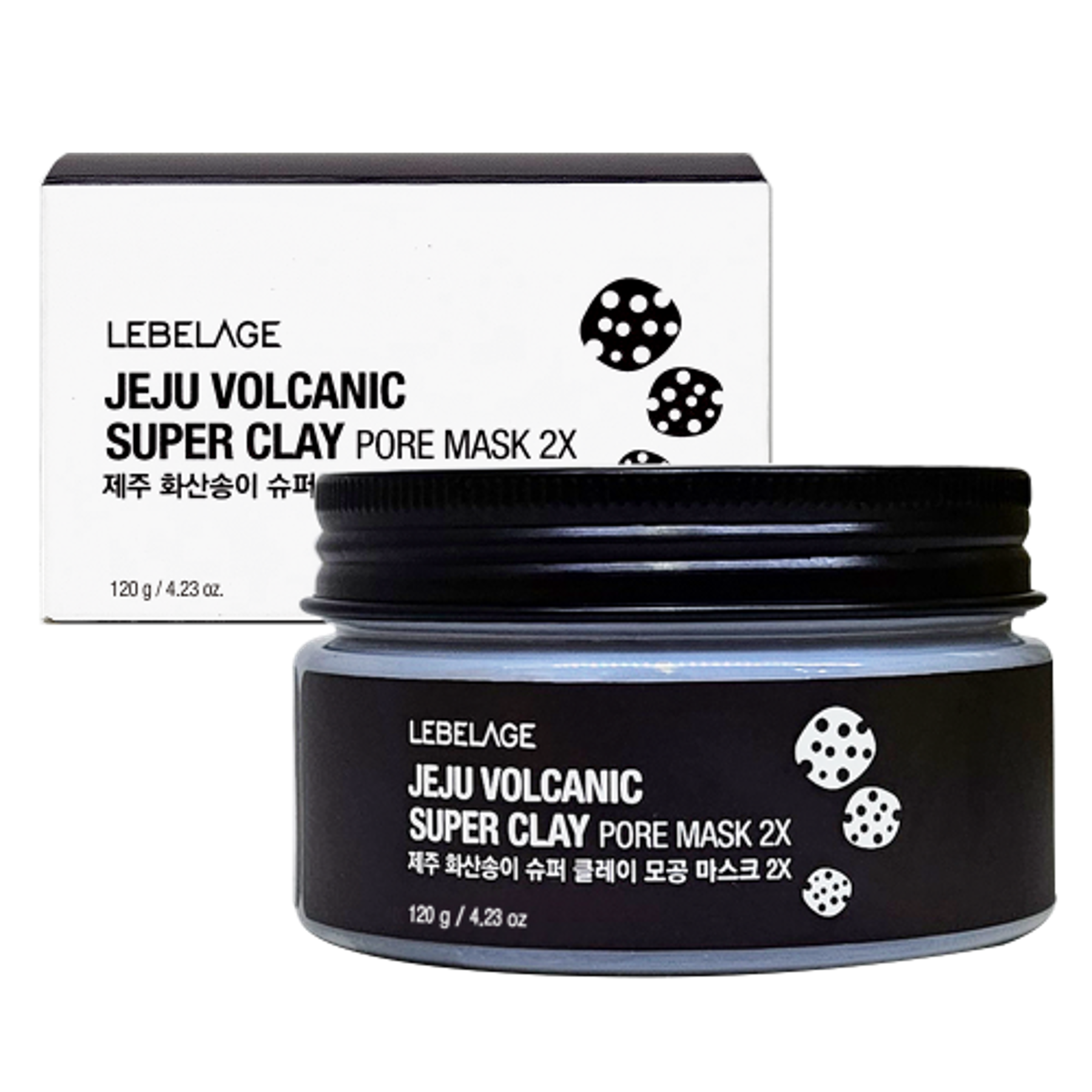 JEJU VOLCANIC SUPER CLAY PORE MASK 2X