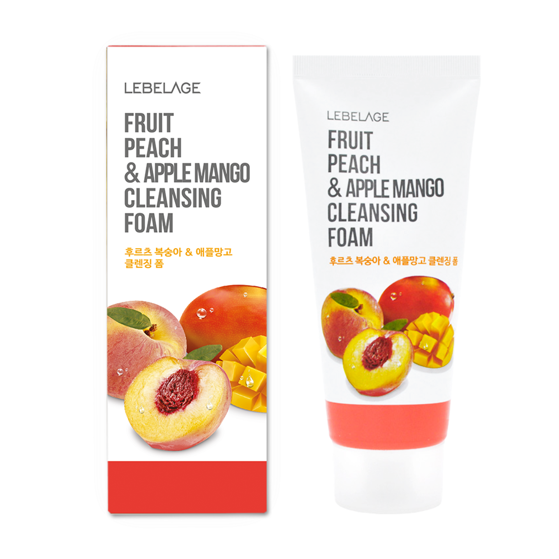 FRUIT PEACH&APPLE MANGO CLEANSING FOAM