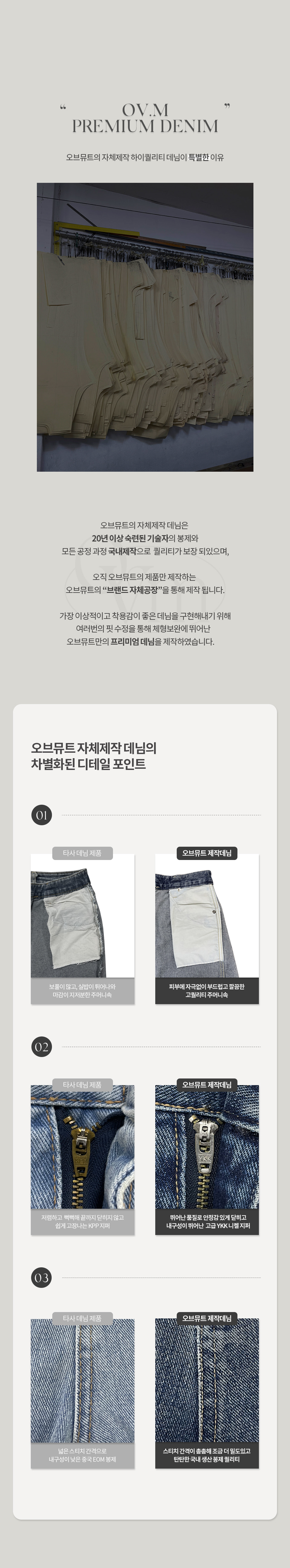 [OV.M] 브리즈 코튼 슬림일자핏 데님 상세 이미지 3