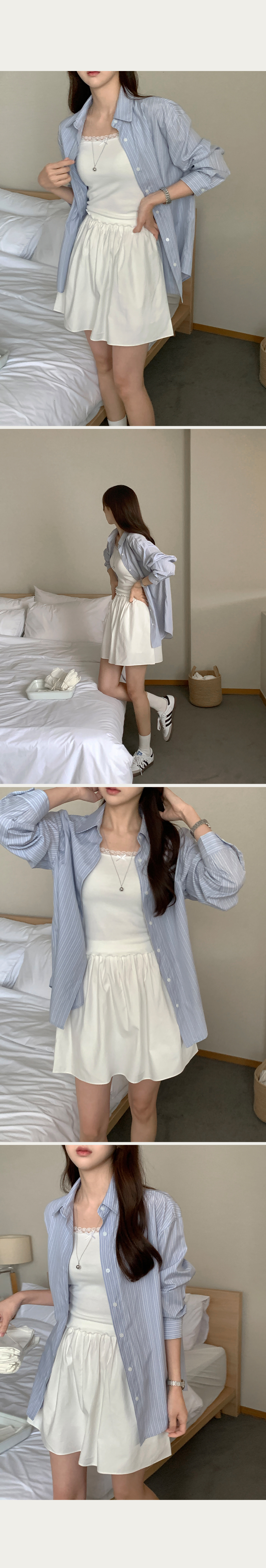 [MADE]소르베 스트라이프 셔츠 상세 이미지 7