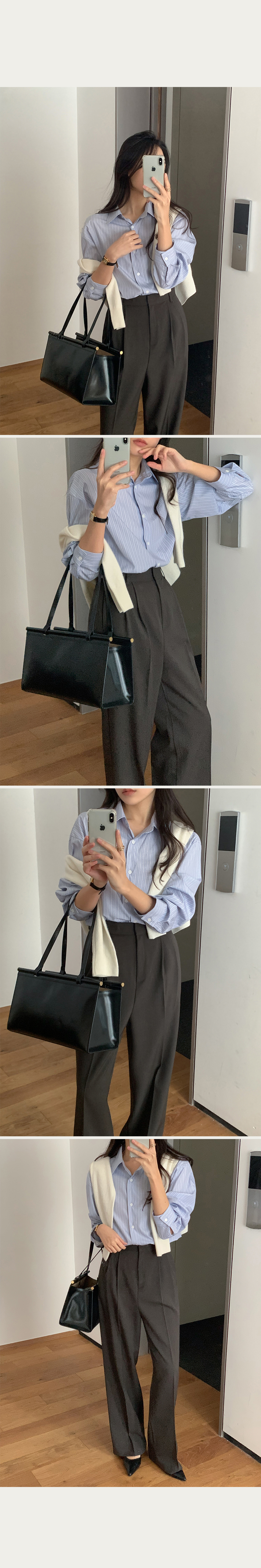 [MADE]소르베 스트라이프 셔츠 상세 이미지 15