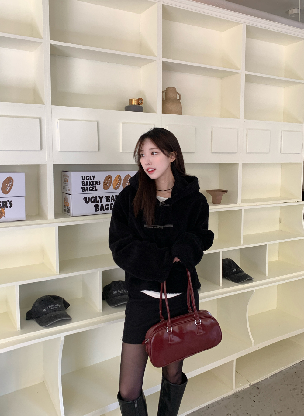 [폭닥폭닥/왕따뜻!] 양털 밍크 후드 떡볶이 숏 자켓 숏코트 뽀글이 후리스 상세 이미지 45