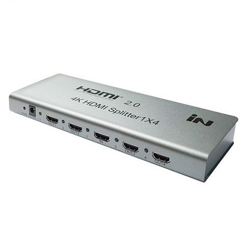 HDMI 2.0V 1:4 분배기 4K 2K@60Hz/HDR/EDID지원 [IN-20HD104]