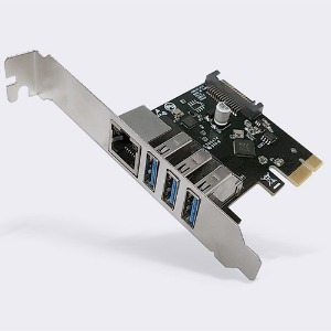[이지넷유비쿼터스] 유선랜카드, NEXT-409LU3 [PCIE/USB 3.0 3포트/LP브라켓 포함]