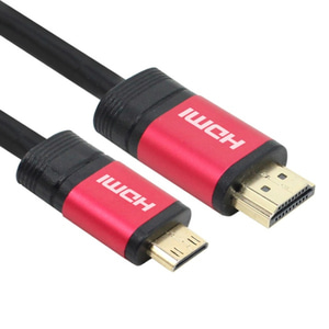 [NEXI] 넥시 HDMI to Mini HDMI 레드 메탈케이블 [Ver2.0] 5M [NX504]