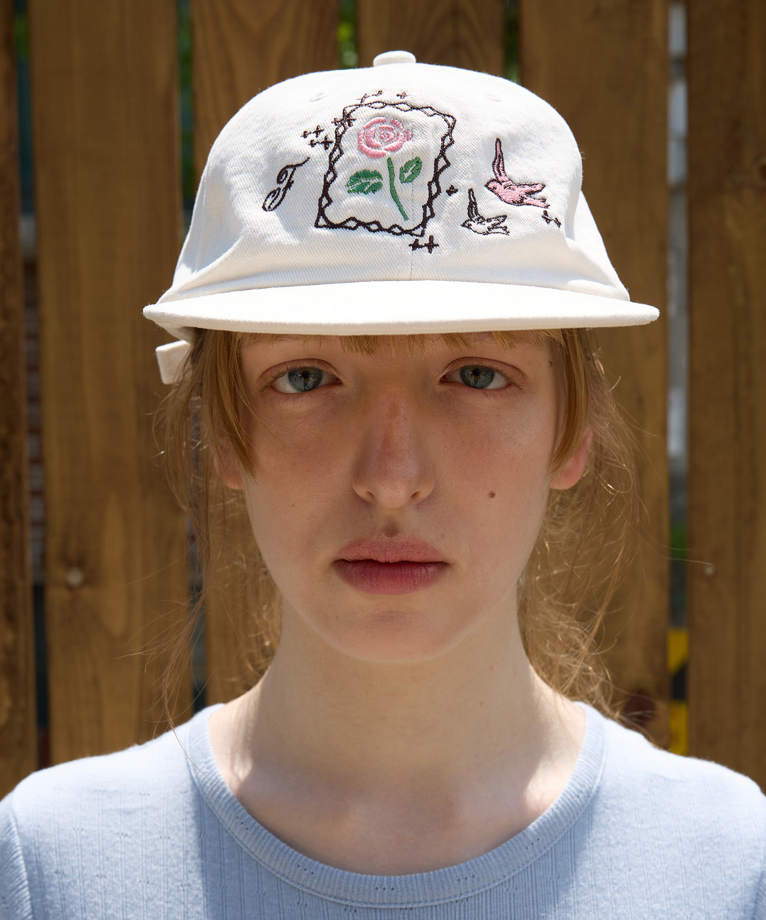 ★FUNFROMFUN★ Rosy flat brim cap 펀프롬펀 | Rosy flat brim cap, Ecru