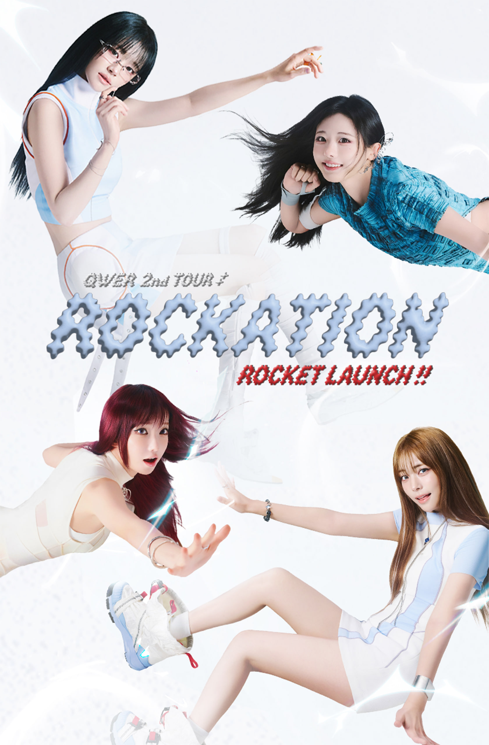 QWER ROCKACTION サイン入りポスター QWER ROCKATION in JAPANサイン入りポスター &スローガン QWER SHOP