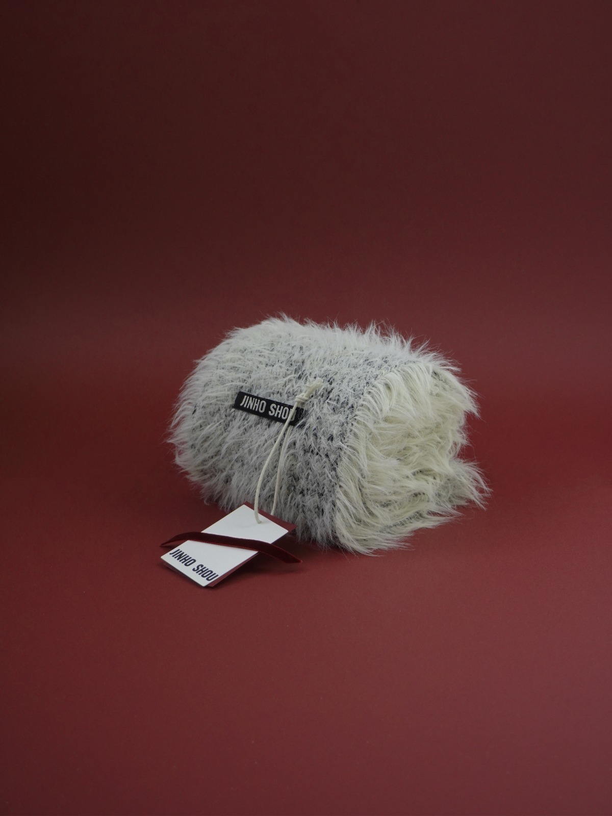 Exclusive Package」Unisex Long Hair Wool Muffler · Melange Grey