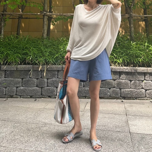 (강추 낙낙한사이즈) 데일리 코튼 밴딩 반바지(3컬러)