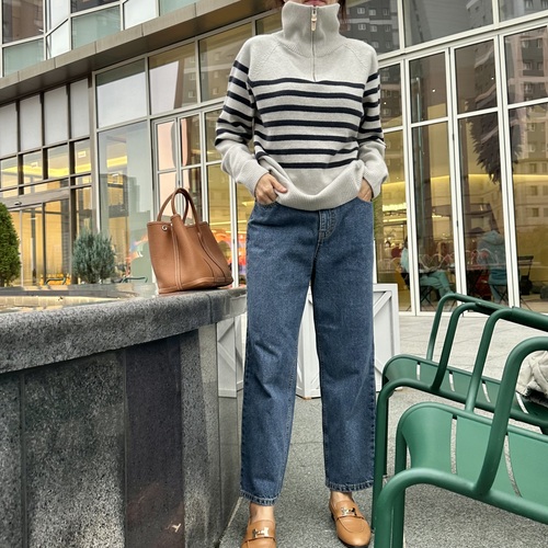 (당일)로크 중청 기모데님(뒷밴딩)