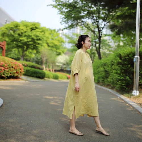 카모빌 린넨 원피스 ,7부소매 (3컬러) 77,임산부가능