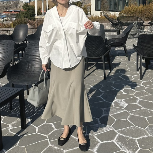 (코튼버젼) 토아 가오리 셔츠블라우스