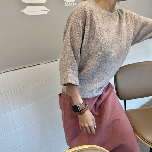 (부드럽고포근) 베이비알파카 나그랑 부클니트(2컬러)