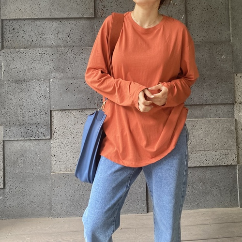 오렌지 바이오 라운드티셔츠(남여공용)