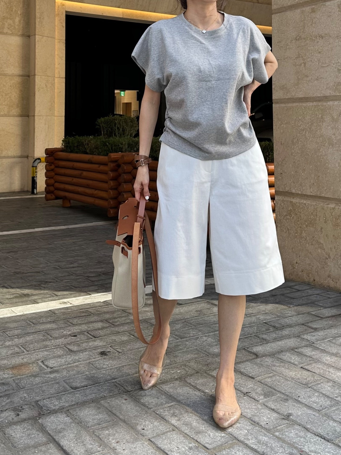 (재입고 주문많아요 검정추가) 와이드 버뮤다 팬츠(S,M)