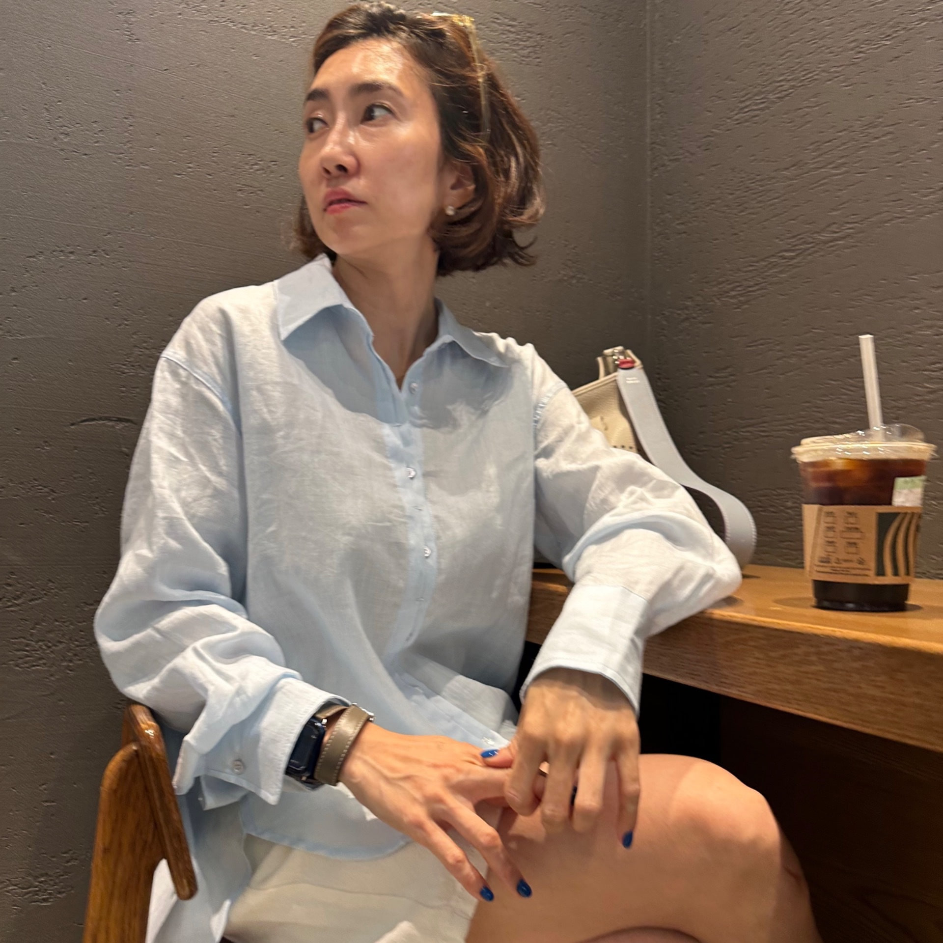 (귀하고 사랑스러운 컬러에요) 파스텔 린넨 셔츠