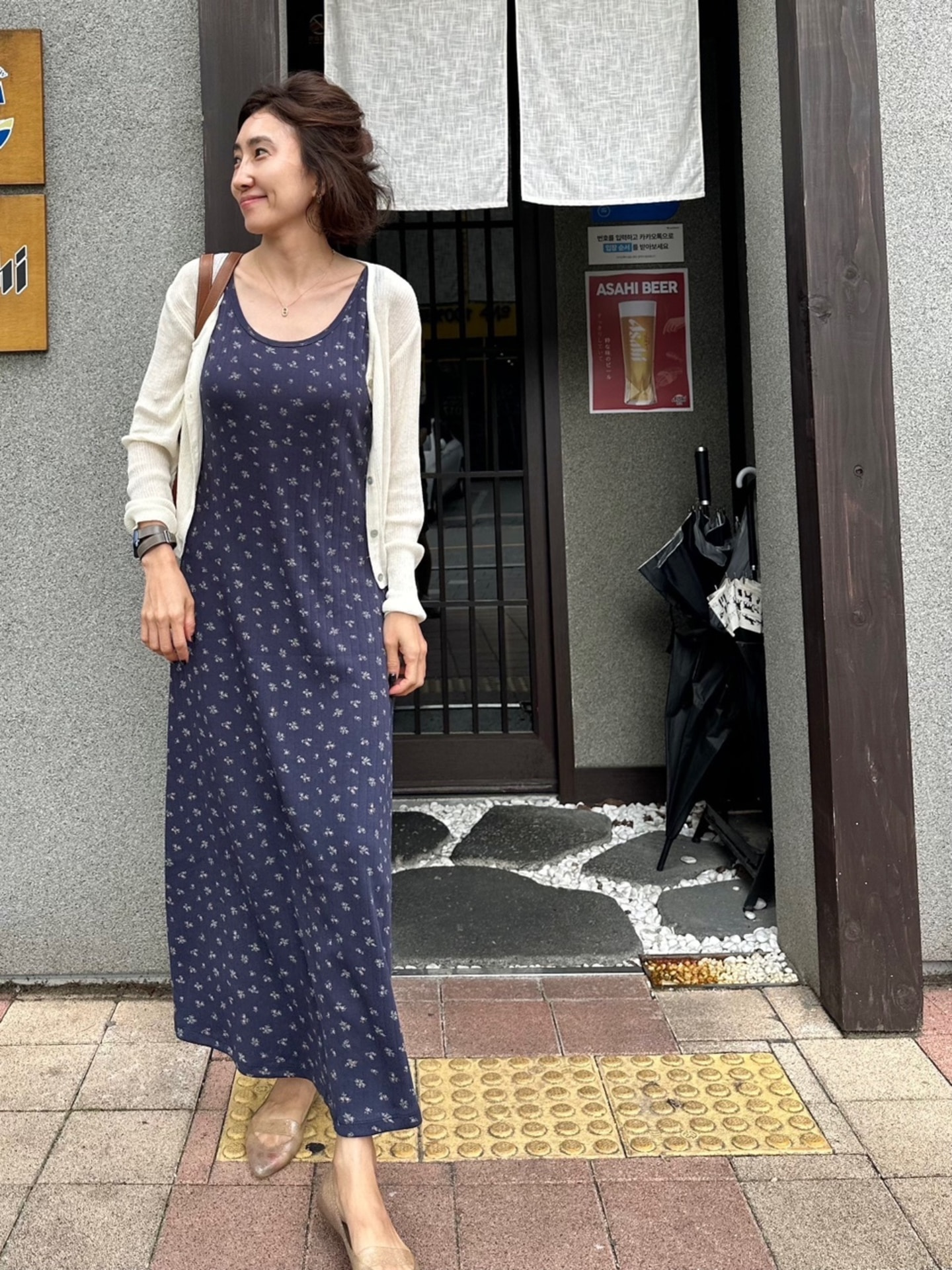 라젤르 플라워 골지원피스