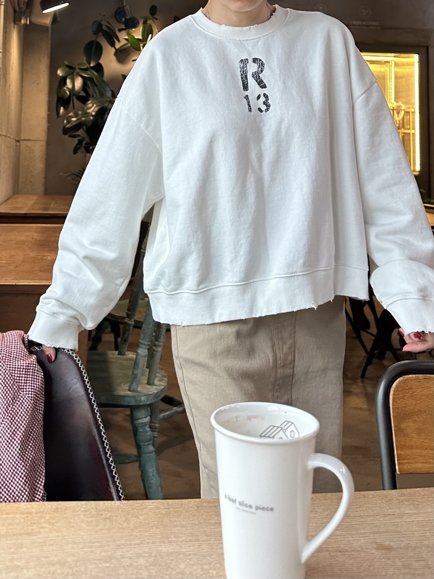 (연카키당일) 빈티지 박시 맨투맨