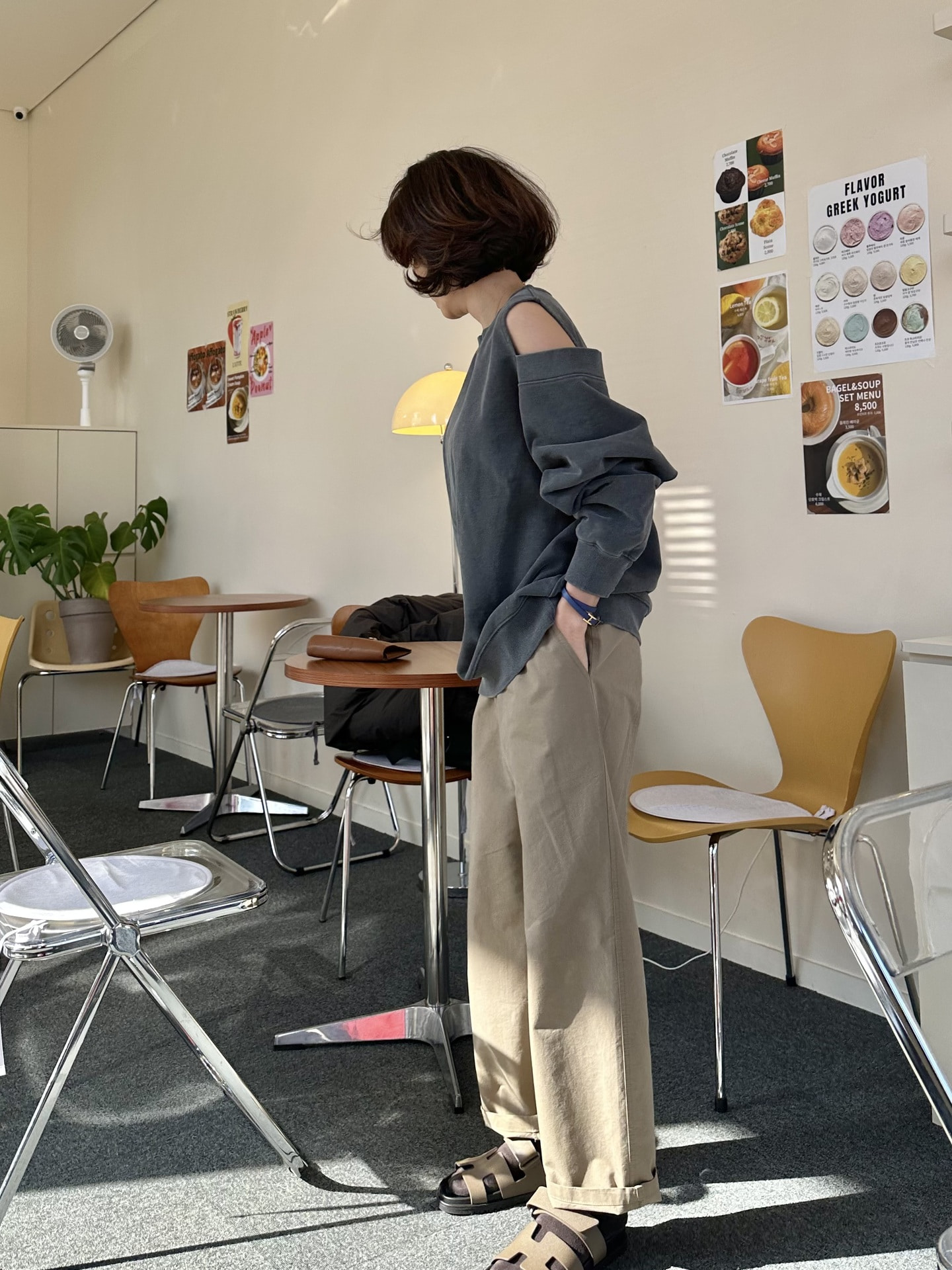 (핏예뻐요) 가델 면 밴딩 슬랙스(2사이즈 2컬러)