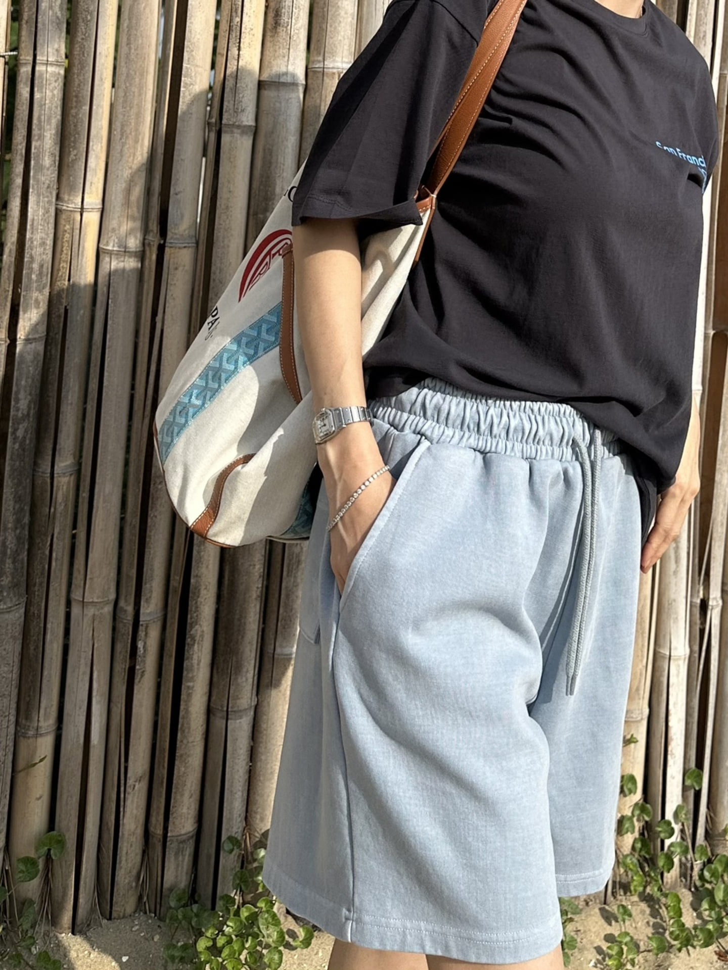 피그먼트 츄리 반바지(3컬러)