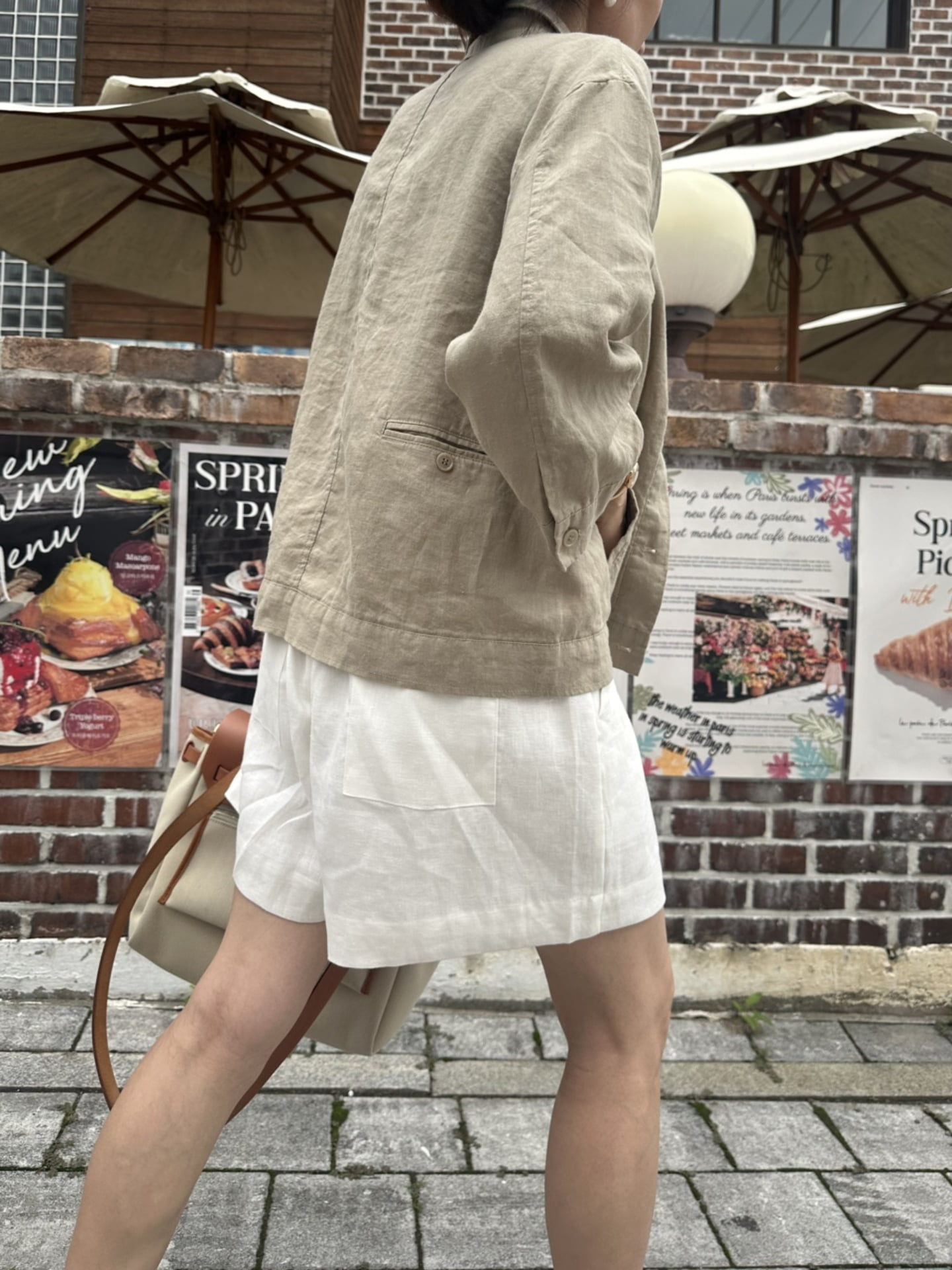 (강추) 듀린 워싱 린넨 9부 자켓