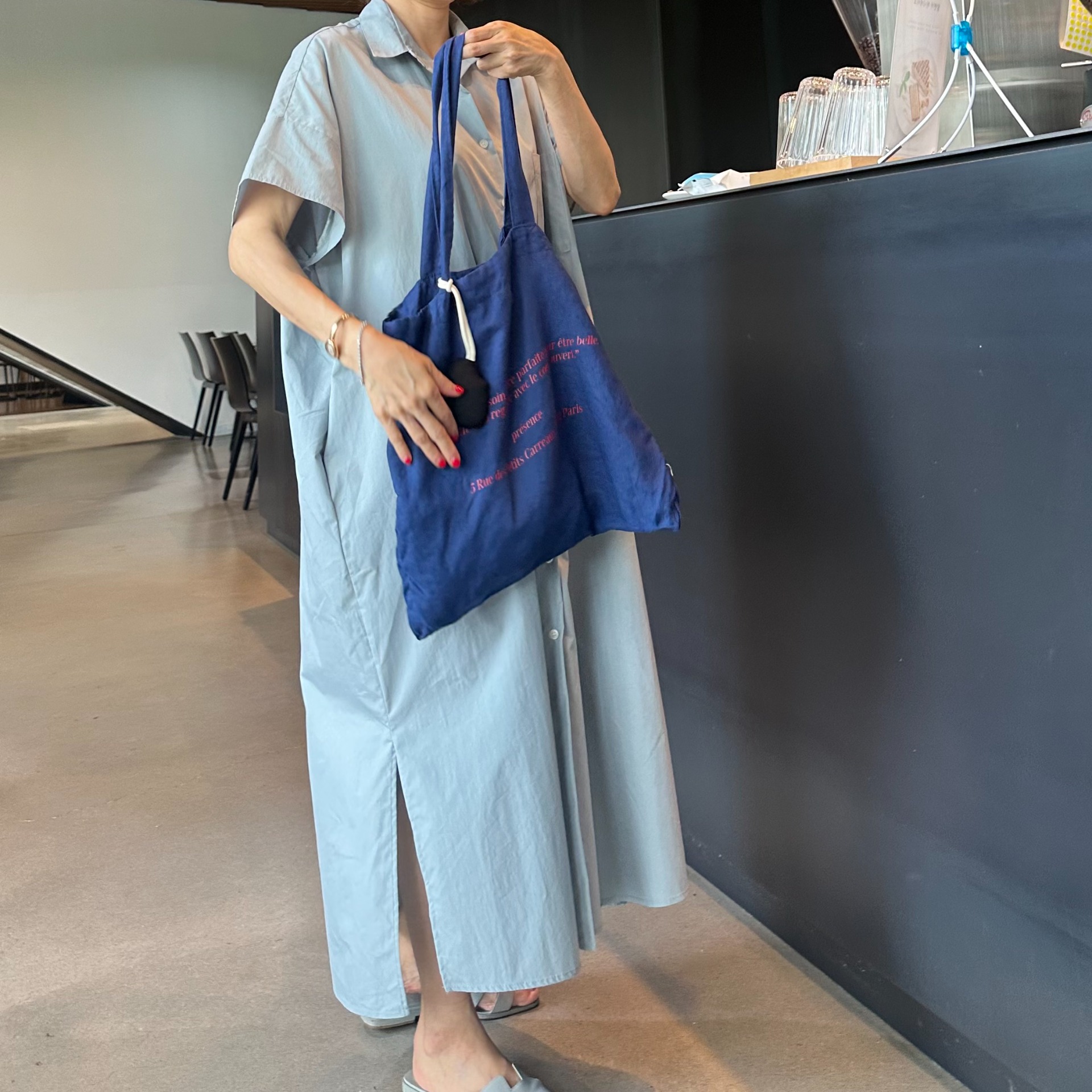 소프트 린넨 숄더백(안감있어요)