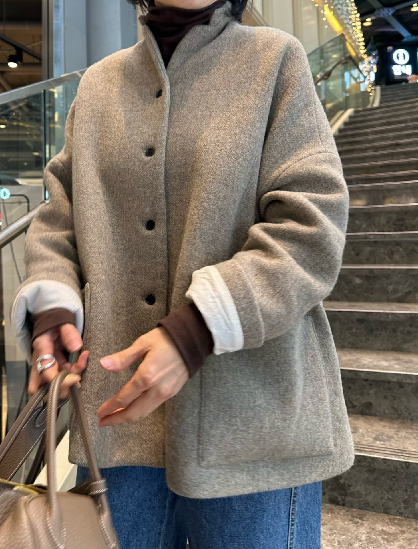 (소장추천) 겔프 헤링본 울 자켓