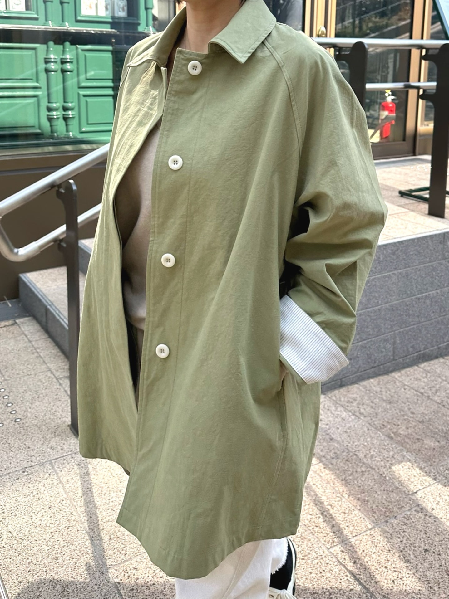 엘고 컬러 하프 바바리(2컬러)
