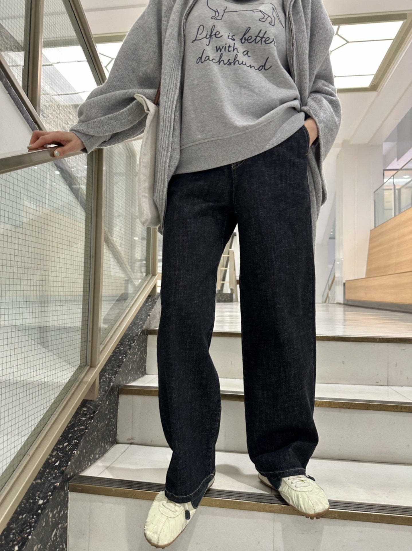 (강추) 논 페이드 데님(여유일자핏)