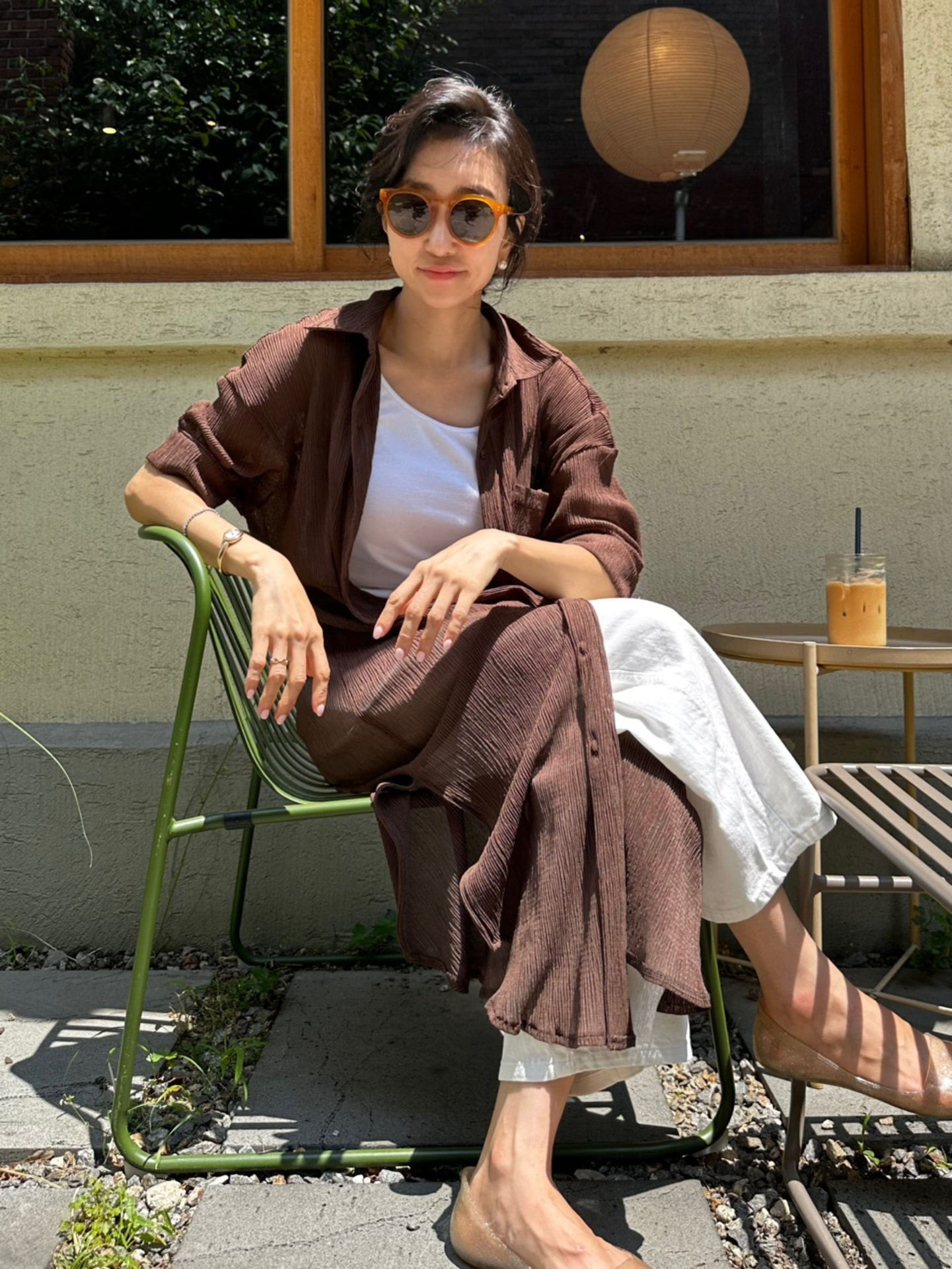 Lint Sheer Long Shirt | BETTER.LIFE