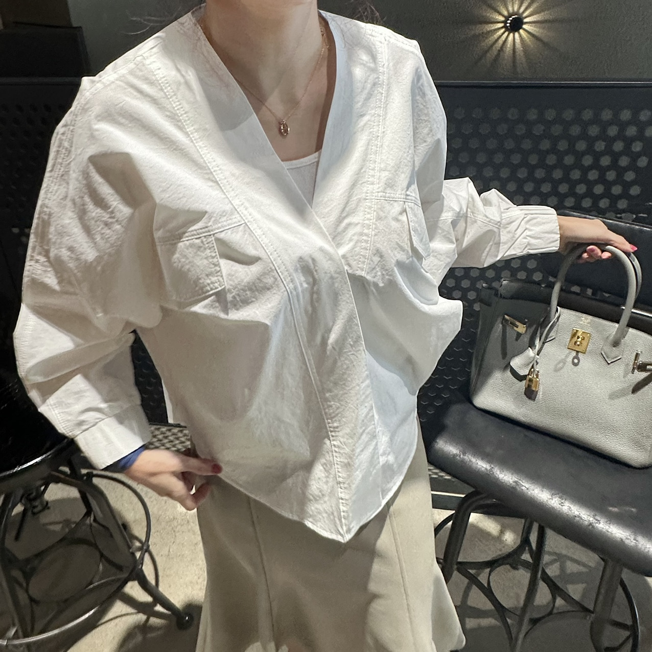 (코튼버젼) 토아 가오리 셔츠블라우스