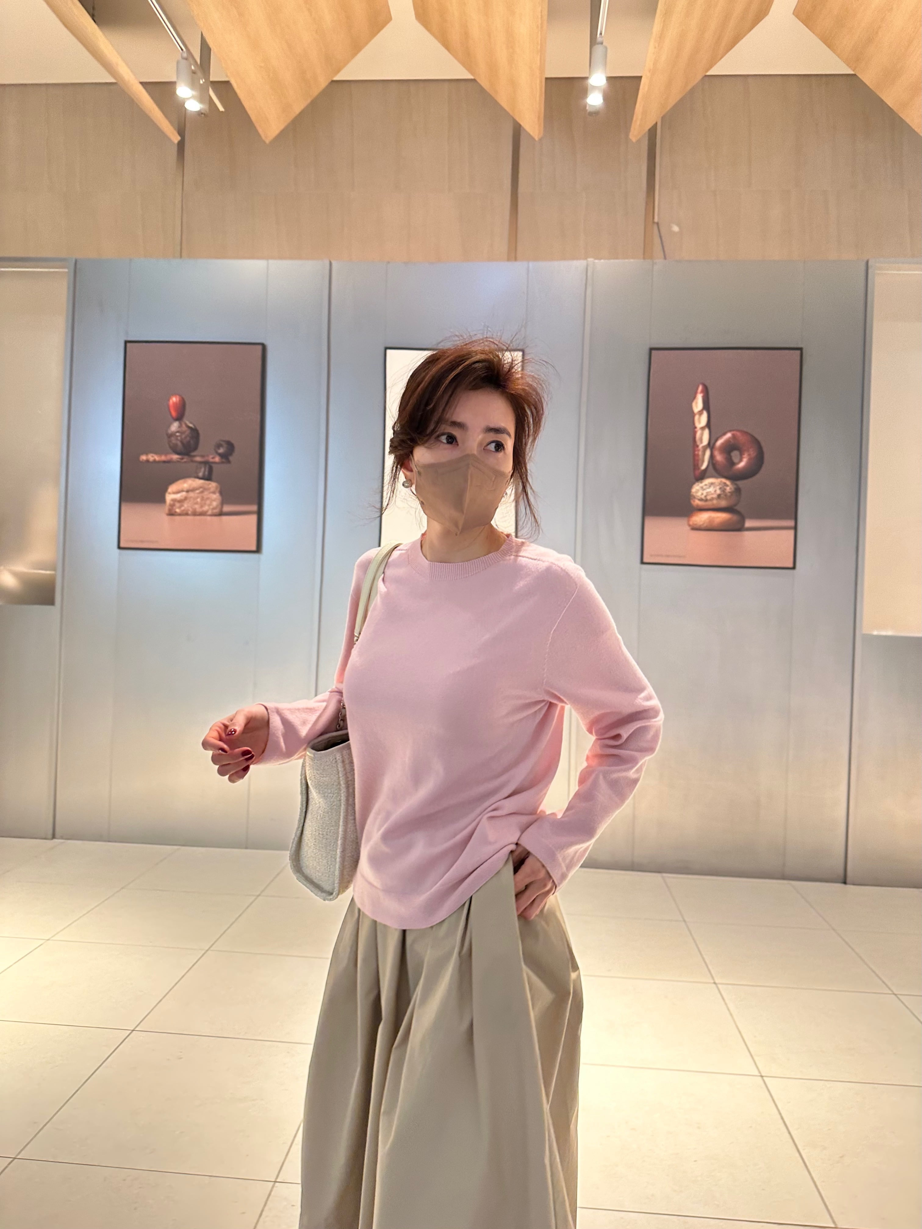 (부드러워요) 봄봄 파스텔 홀가 라운드니트