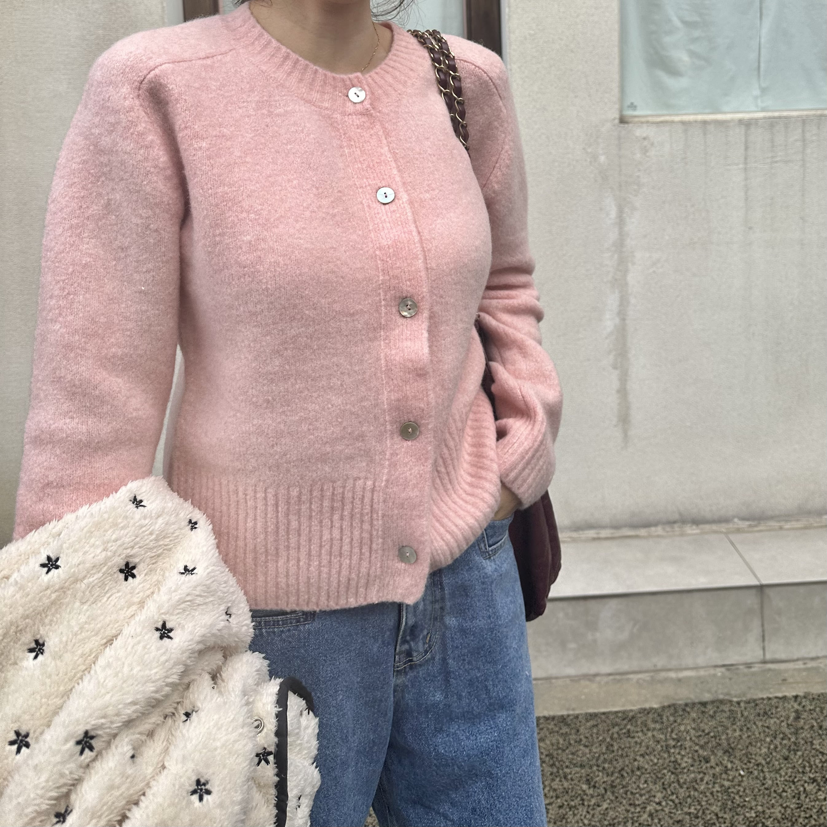 (부드럽고 포근) 터칭 부클 울가디건(3컬러)