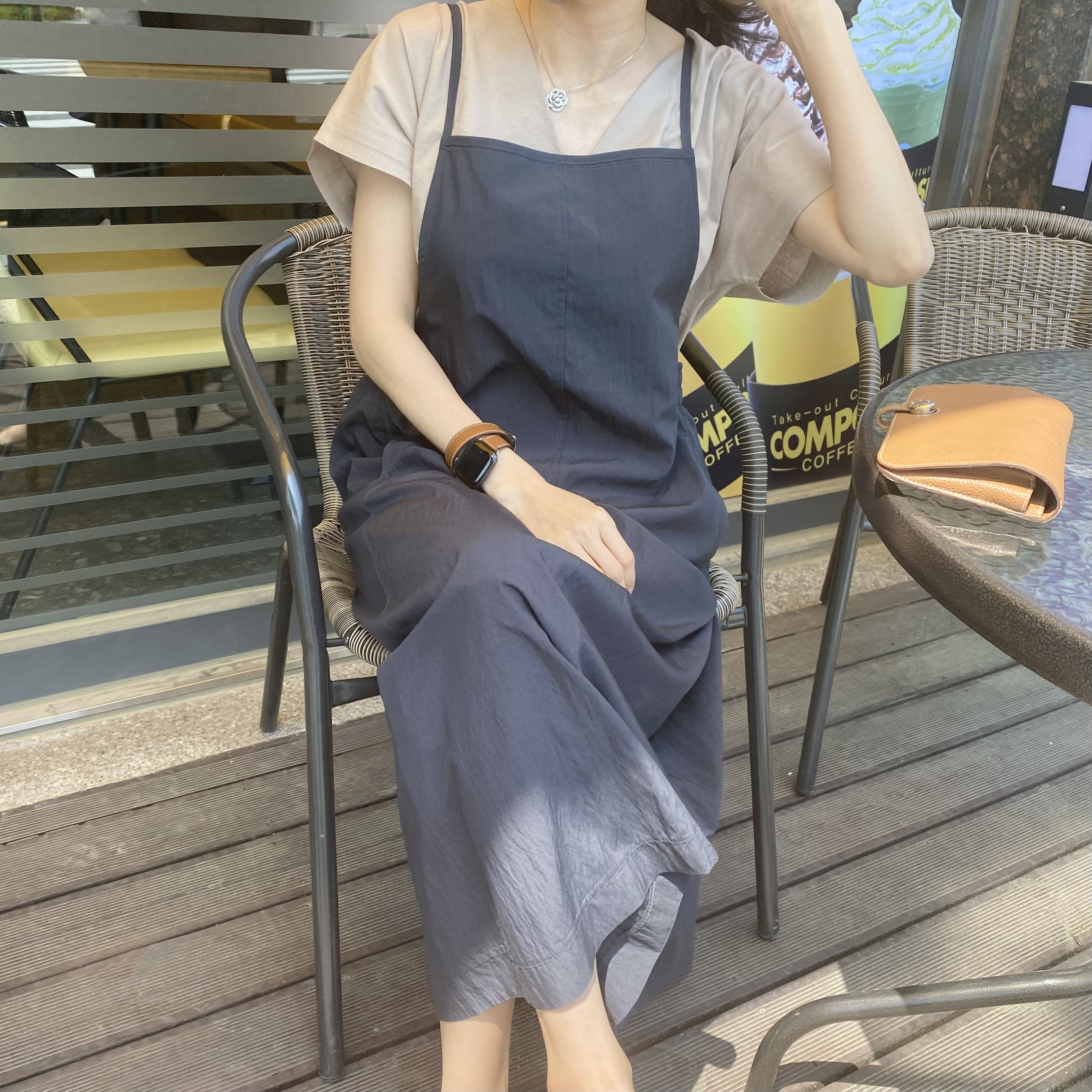 (사각사각) 앤스 썸머 오버롤원피스