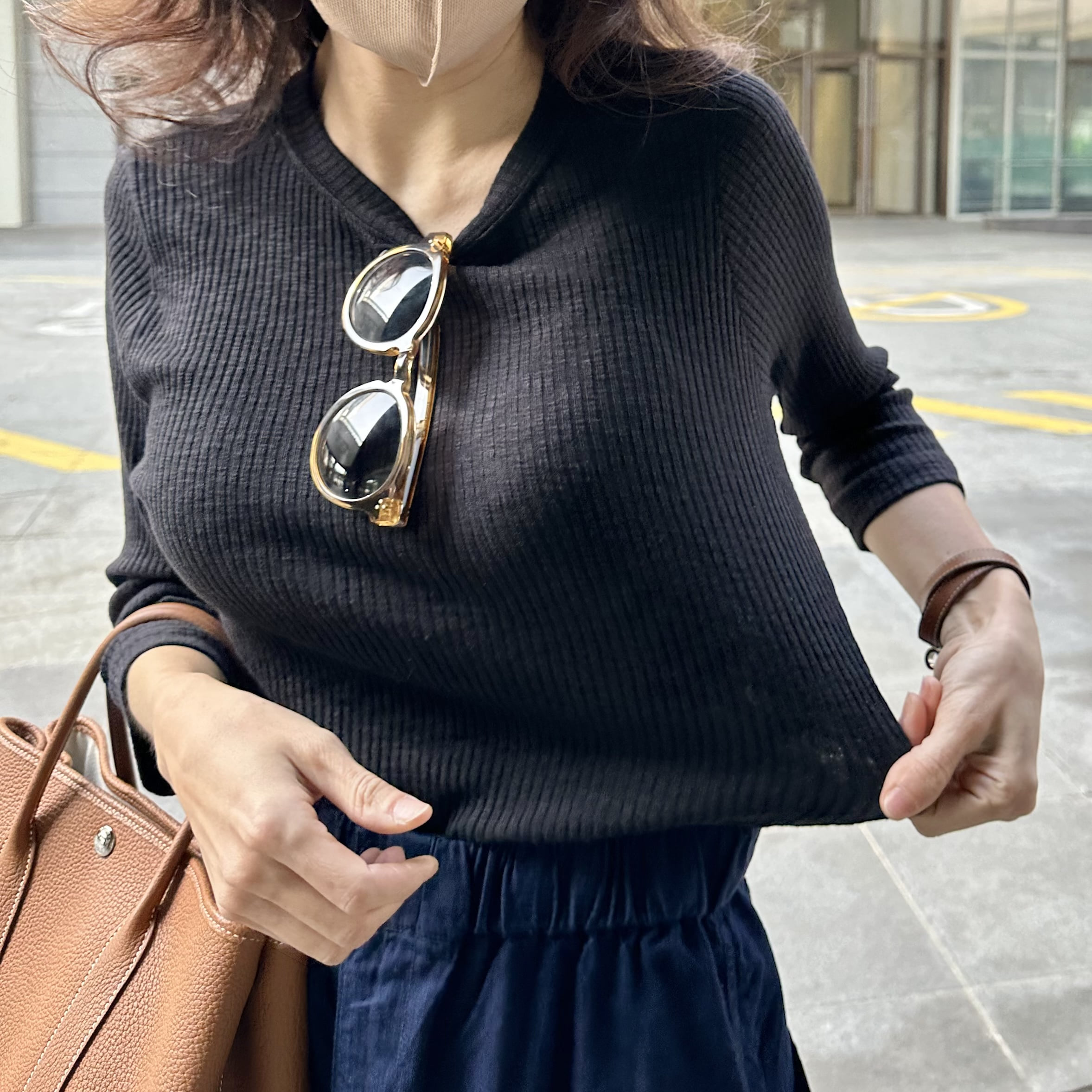 (어디든어울려요 강추) 모달 골지7부티셔츠 3컬러