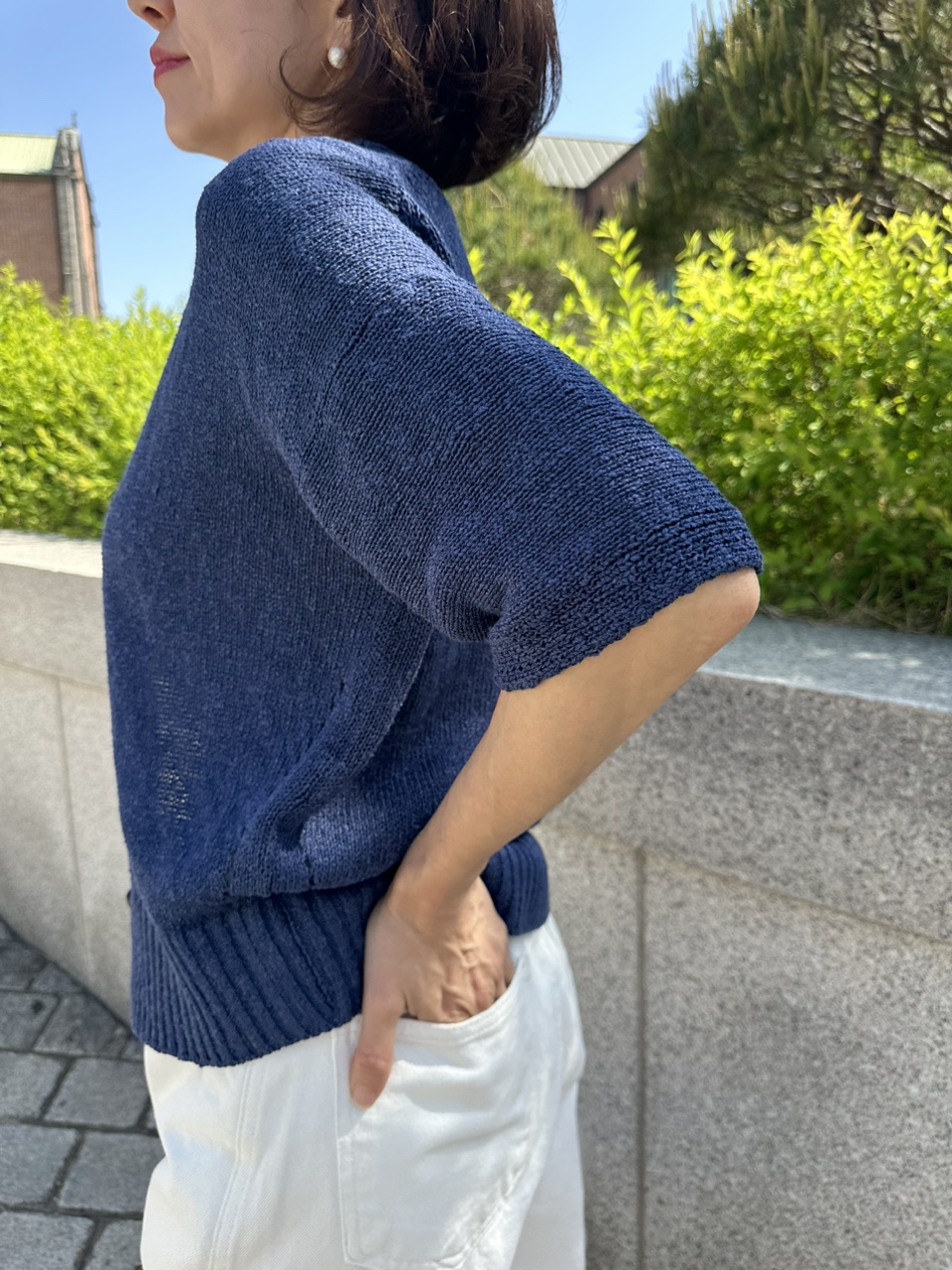 (당일)네츄럴  한지 반팔 가디건(3컬러)